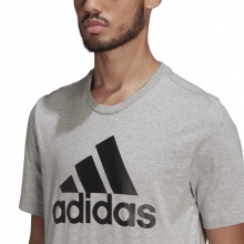 adidas Casual T-shirt Essentials Big Logo (100% Cotton) Grey Men